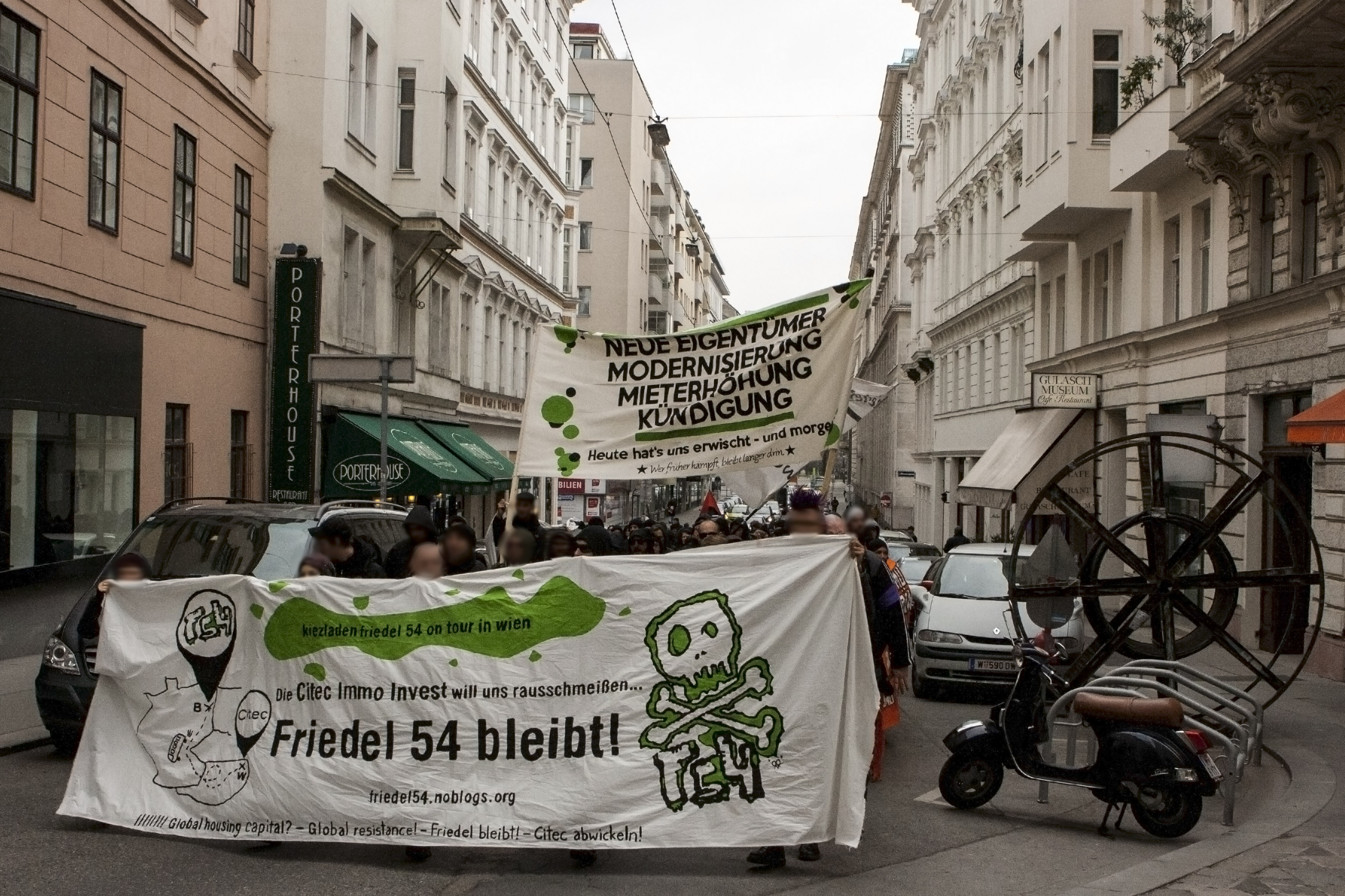 Pressemitteilung zur Demonstration am 2. Tag der Wien-Reise