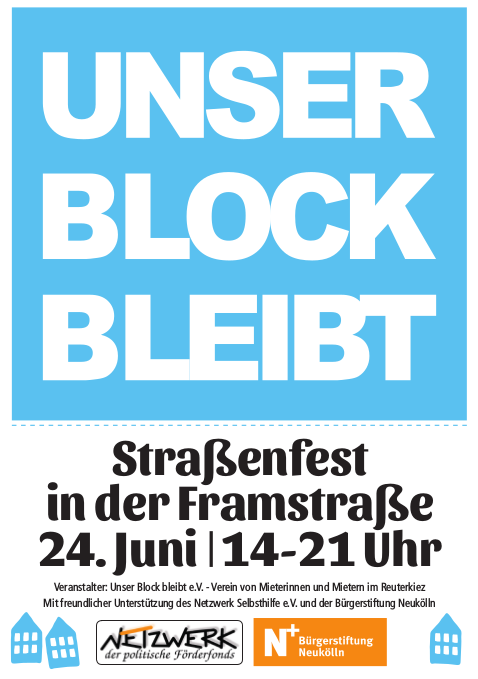 Unser Block Bleibt – Straßenfest am 24.6.