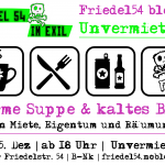 Fr – 15.12. – ab 18 Uhr – die UnvermietBar öffnet wieder