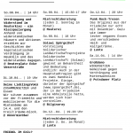 Friedel im Exil: Monatsprogramm April