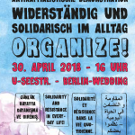 Antikapitalistische Demonstration und Aktionswoche: Widerständig und solidarisch im Alltag – Organize! | Demo am 30.4., 16 Uhr