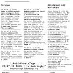 Monatsprogramm Oktober 2019