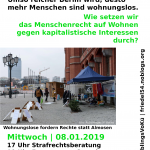 Info-Abend zu Wohnungslosigkeit, Strafrechtsberatung und Essen | Mi. 08.01.2020 @ Ida Nowhere, Donaustr. 79